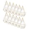 12 Pack: 9.5&#x22; Gold Triangle Glass Terrarium by Ashland&#x2122;
